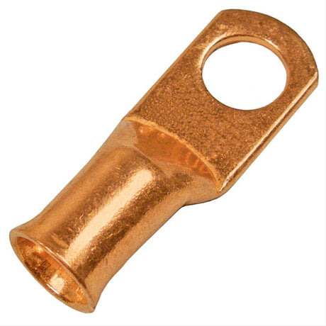 Pico Tubular Ring Lug Connector, 1/4in Stud, 6 AWG, 2 pack