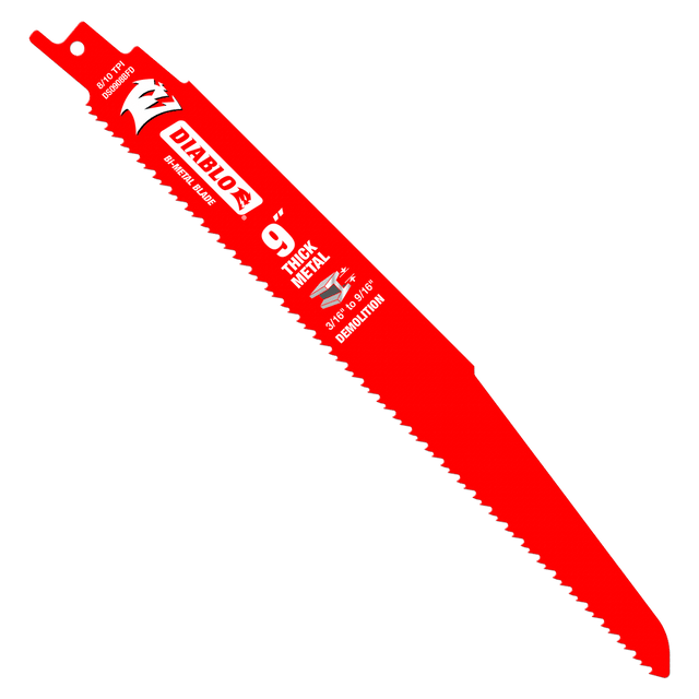 DIABLO 9 in. Bi-Metal Recip Blade for Thick Metal/Demolition